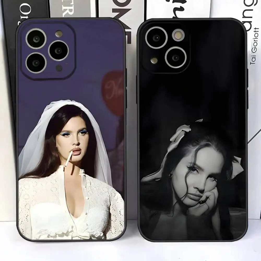 

SInger Lana Del Rey Phone Case For iPhone 17,16,15,14,13,12,11 Plus,Pro,Max,Air,XR,XS,X,7,8 SE,Mini Silicone Soft