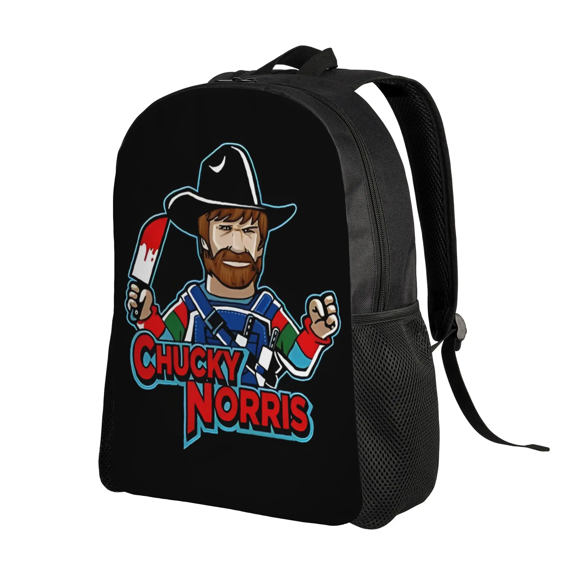 Chuck Norris Laptop Bag Back to school season Chucky Norris Doll  Cool Backpack