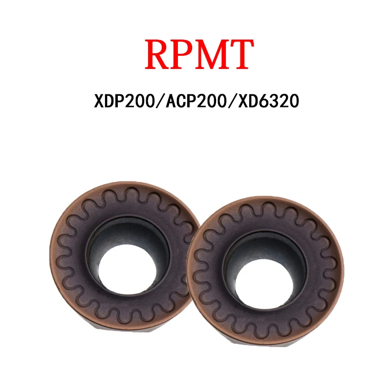 RPMT RPMT10T3 RPMT1204 RPMT10T3MON RPMT1204MON XDP200 ACP200 XD6320 CNC Milling Inserts Hard Metal Inserts For Lathe Cutting