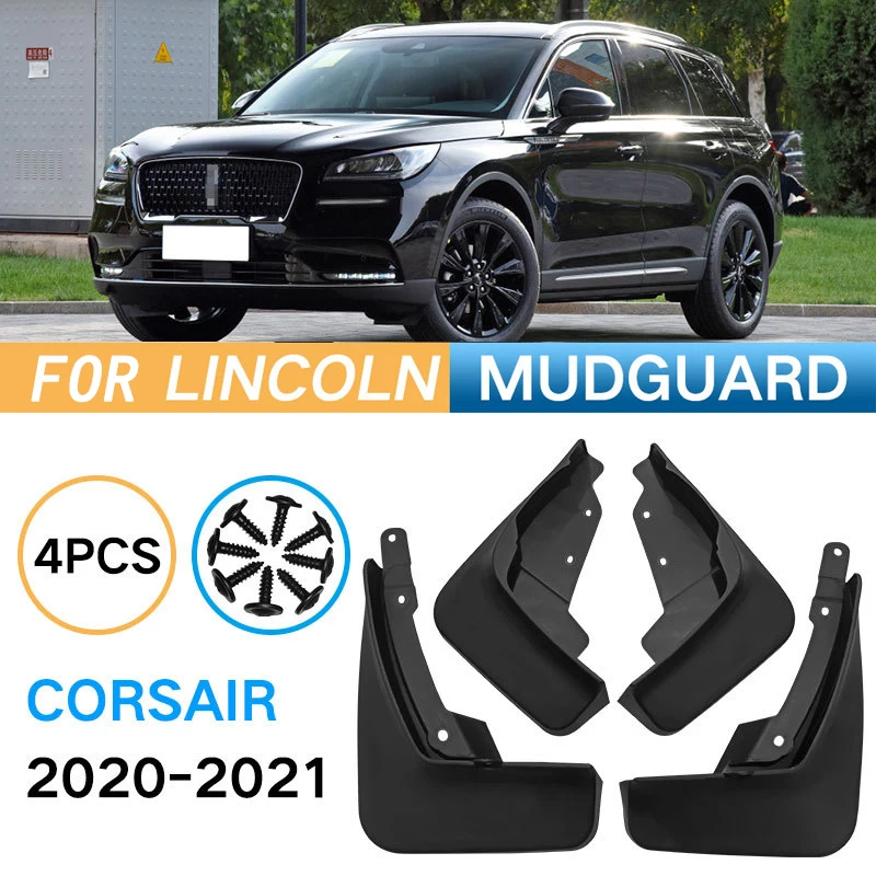 

1 Set Car Mudguards for Lincoln Corsair 2020-2021 Vauxhall Holden Front and Rear Splash Guards Mud Flaps Accessories