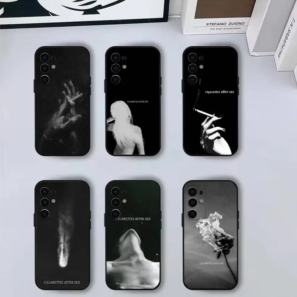 

Abstract Cigarettes After SexBand Phone Case For Samsung S25,S24,S21,S22,S23,S30,Ultra,S20,Plus,Fe,Lite,Note,10,9,5G Black Cover