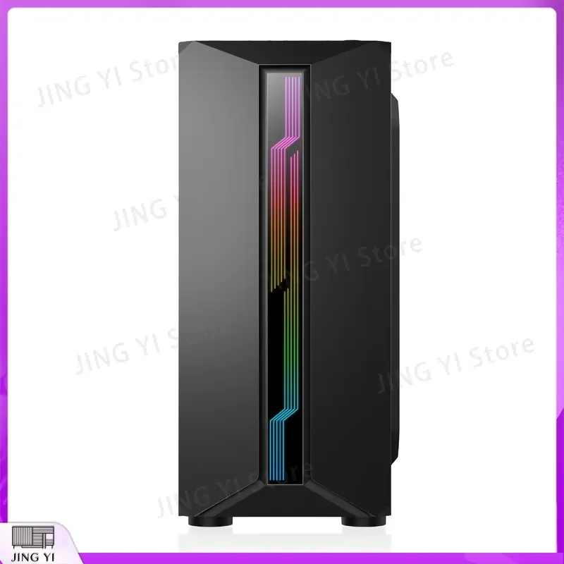 Pink Micro ATX ITX Gaming PC Case Sea View Room Tempered Glass Mini Computer Chassis Custom Impact Resistant Empty Box