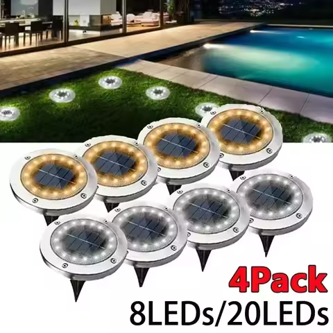 Outdoor Solar Ground Light Waterproof Garden In-ground Pathway Light Solar Landscape Light for Lawn Yard Deck Patio Walkway