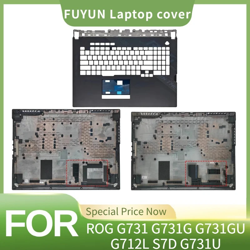 Laptops case FOR ASUS ROG G731 G731G G731GU G712L S7D G731U LCD Back Cover Front Bezel Hinge Cover Palmrest Bottom Accessories