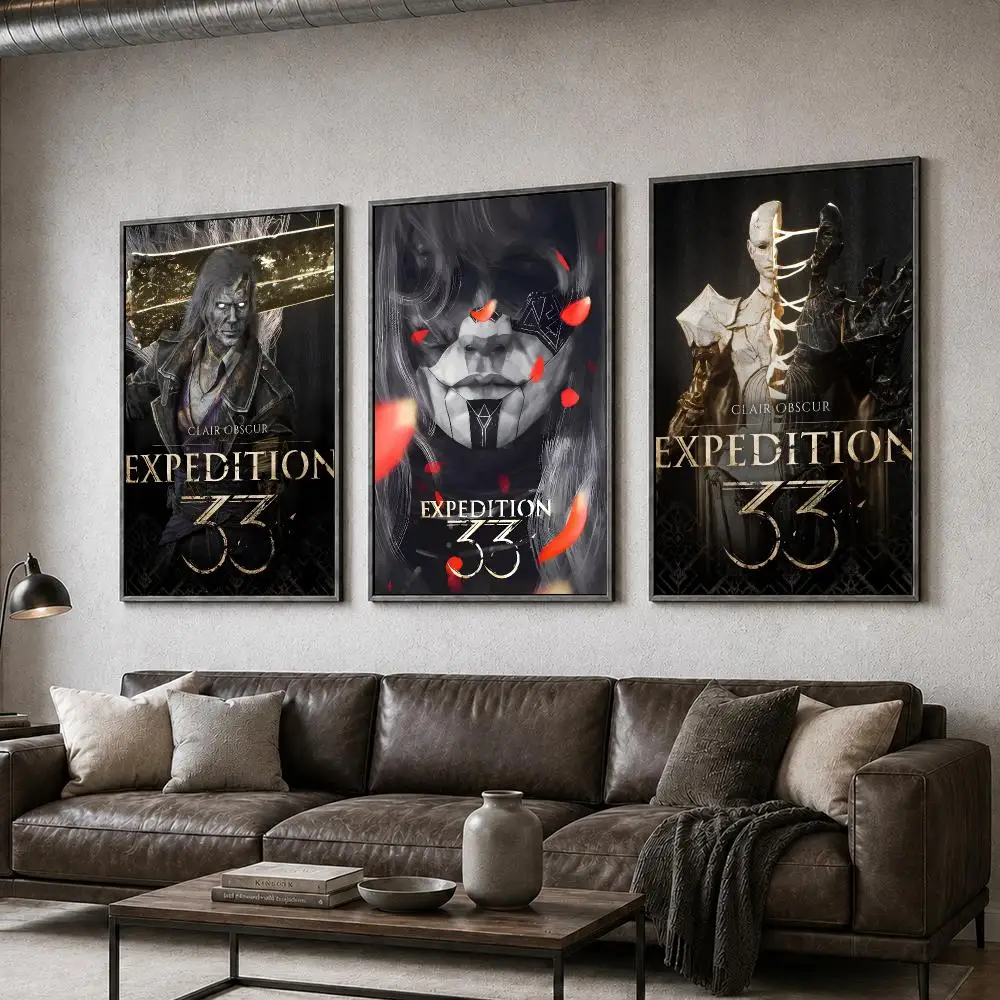 Game Clair Obscur Expedition 33 RPG Maelle Fantasy Poster  PP Self Adhesive Home Garage Dorm Bar Wall Decor Aesthetic Retro Gift
