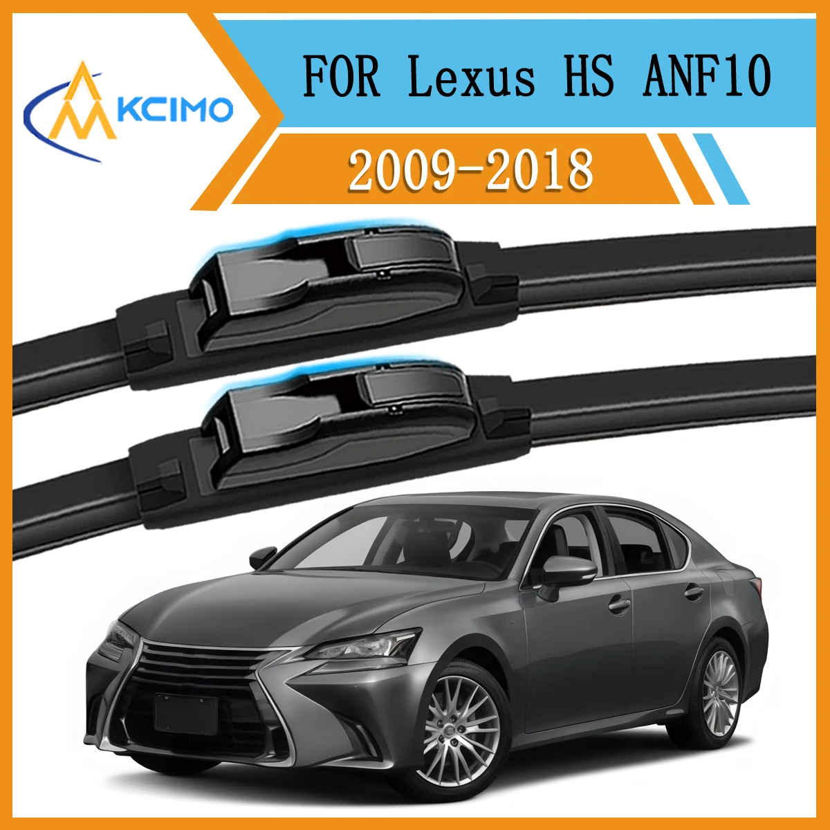 

All-Season Wiper Blades For Lexus HS ANF10 2009-2018 Superior Weatherproof Windshield Wipers Replacement OE Exact Fit