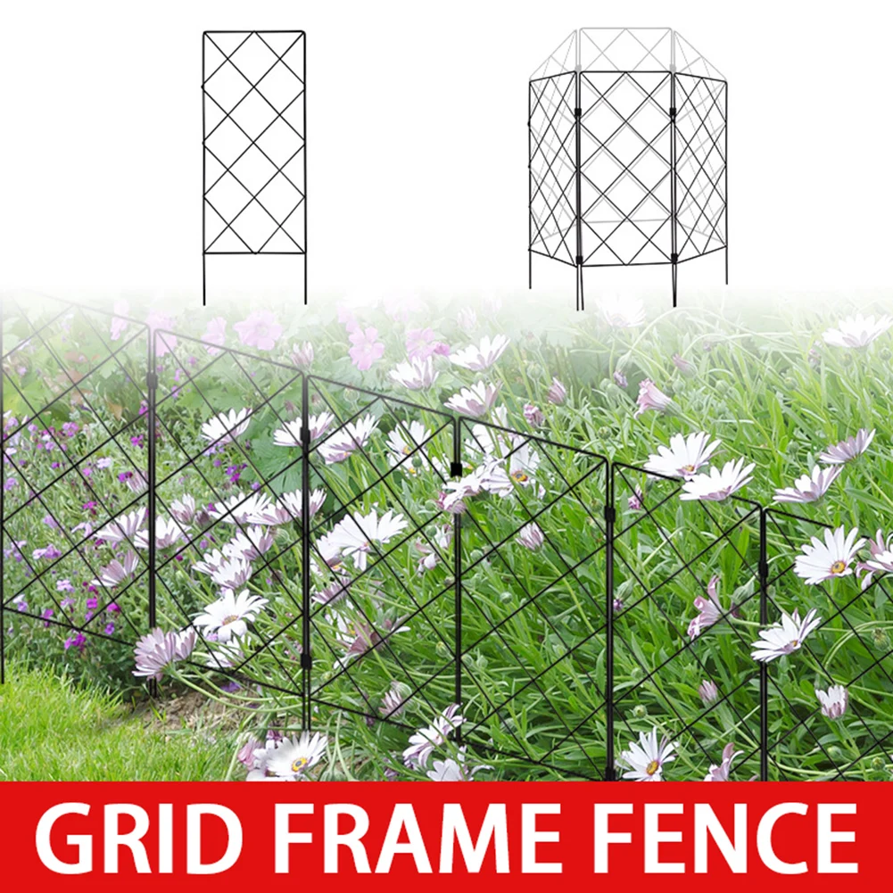 Plants Climbing Garden Trellis Foldable Metal Plant Support Rack Rust-Proof Coating Support All Climbing-Vines Gardening Trellis