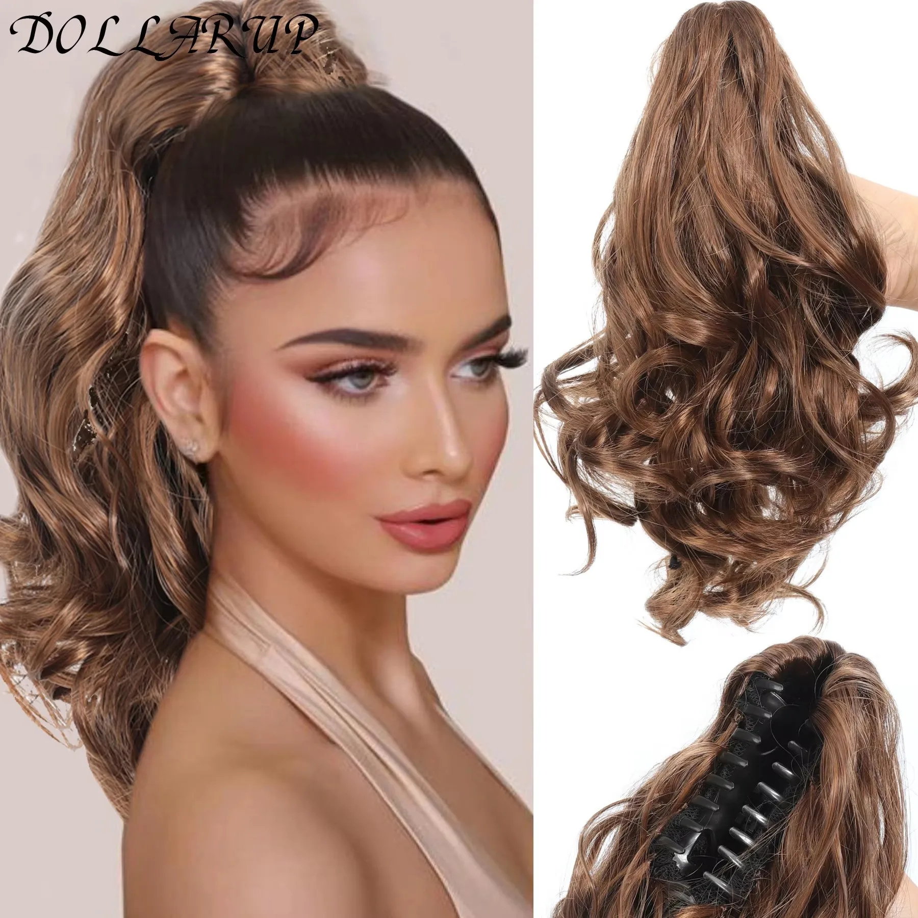 

JKL короткие вьющиеся наращивания хвоста на шнурке, синтетические заколки для наращивания волос, элегантные аксессуары для ежедневного использования, аксессуары для волос