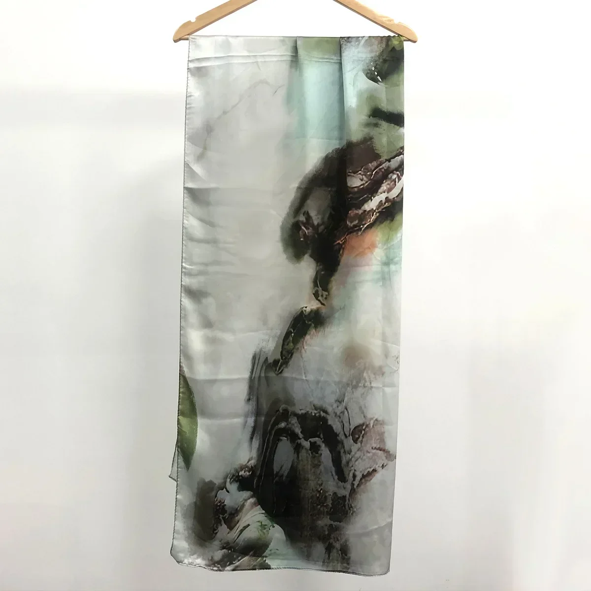 2024 New Max Luxe Silk Print Hijab Muslim Premium Ombre Scarf Marble Water Print Shawl Hijab Scarves Women Shawl