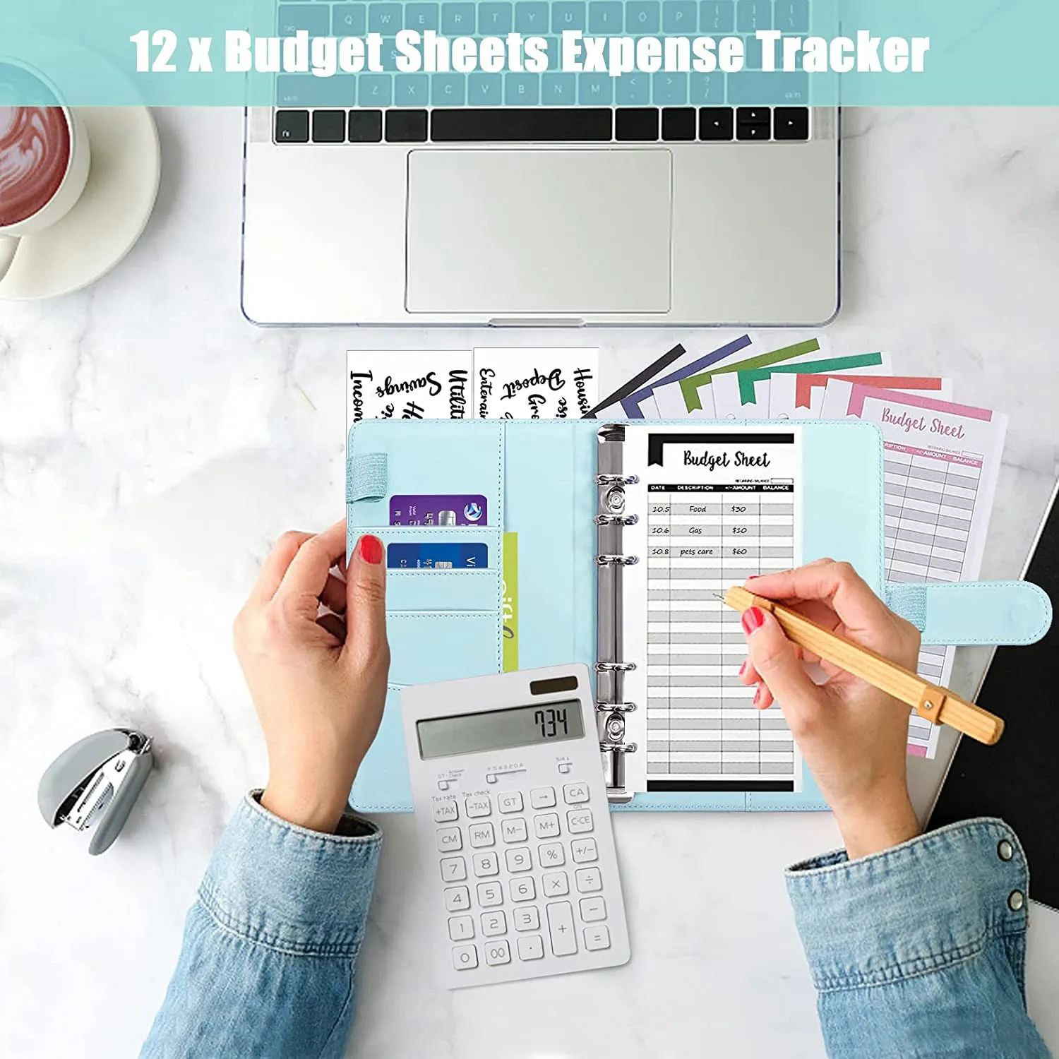 

Конверт для денег EF-Budget, бюджетный переплет, конверт с молнией и эффектом бюджета расходов, для органайзера для экономии денег