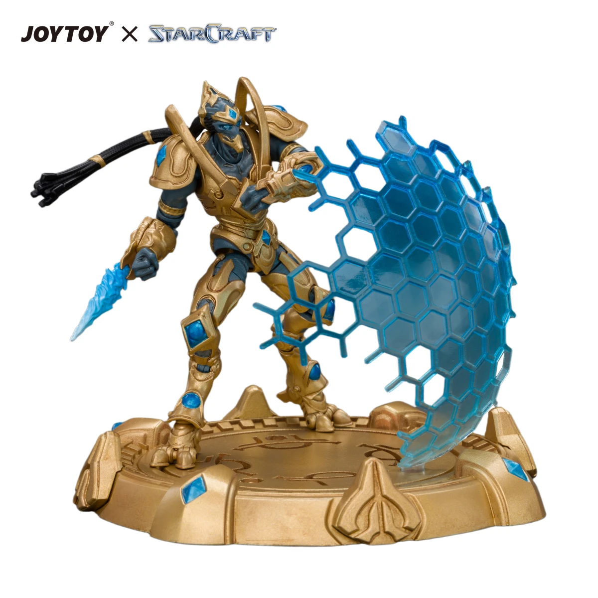 Vorbestellung, JOYTOY StarCraft Protoss Zealot 1/18 Actionfigur mit Schild, bewegliches Sammlermodell, Spielzeug, Geschenkidee für die Feiertage.