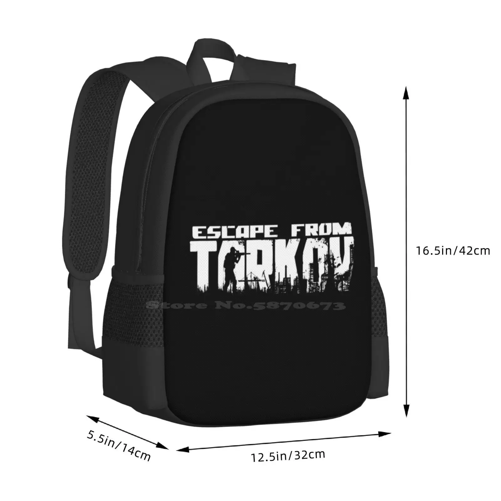 Escape From Tarkov Logo School Bag Big Capacity Backpack Laptop Escape From Tarkov Logo Stuff Escape From Tarkov Logo Sweater