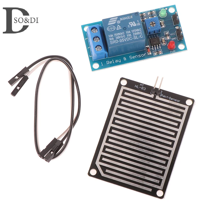 Snow Raindrops Detection Sensor Module Rain Weather Module Humidity For Arduino Relay Control Module Rain Water Sensor Module