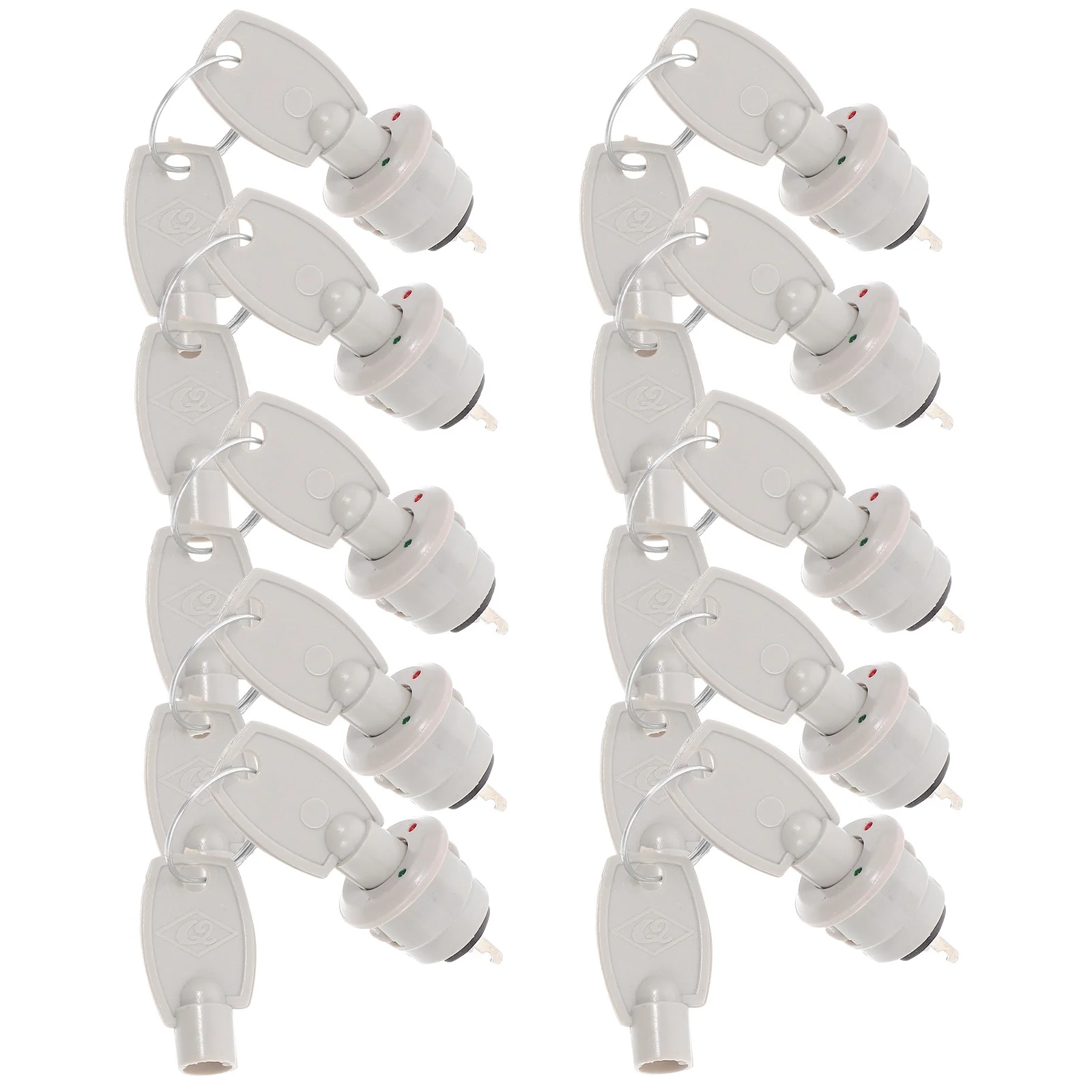 

10Sets Durable Plastic Telephone Lock Key Switch Fire Hydrant Reset Quick Operation Easy Install Heavy Duty Security