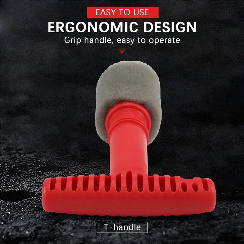 Multi-Purpose Car Wash Embedded Tire Screw Brush Lug Nut Wheel Cleaning Tools With 3 Extra Sponges