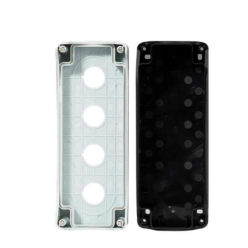1Pc Waterproof Button Box Switch Control Box 1/2/3/4/5 Hole Industrial Indicator Light Electrical Plastic Emergency Stop Box 22m image 4