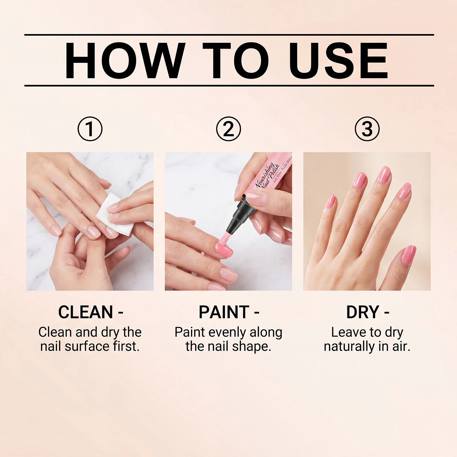 6 Colors Nail Polish Pen Quick Drying Polish Waterproof Long Last Shiny Nail Modification Beginner Friendly Diy Manicure Tools