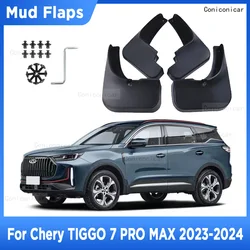 For CHERY TIGGO 7 PRO MAX 2023 2024 4Pcs Mud Flaps Splash Guard Mudguards MudFlaps Front Rear Fender Styling Car Accessories