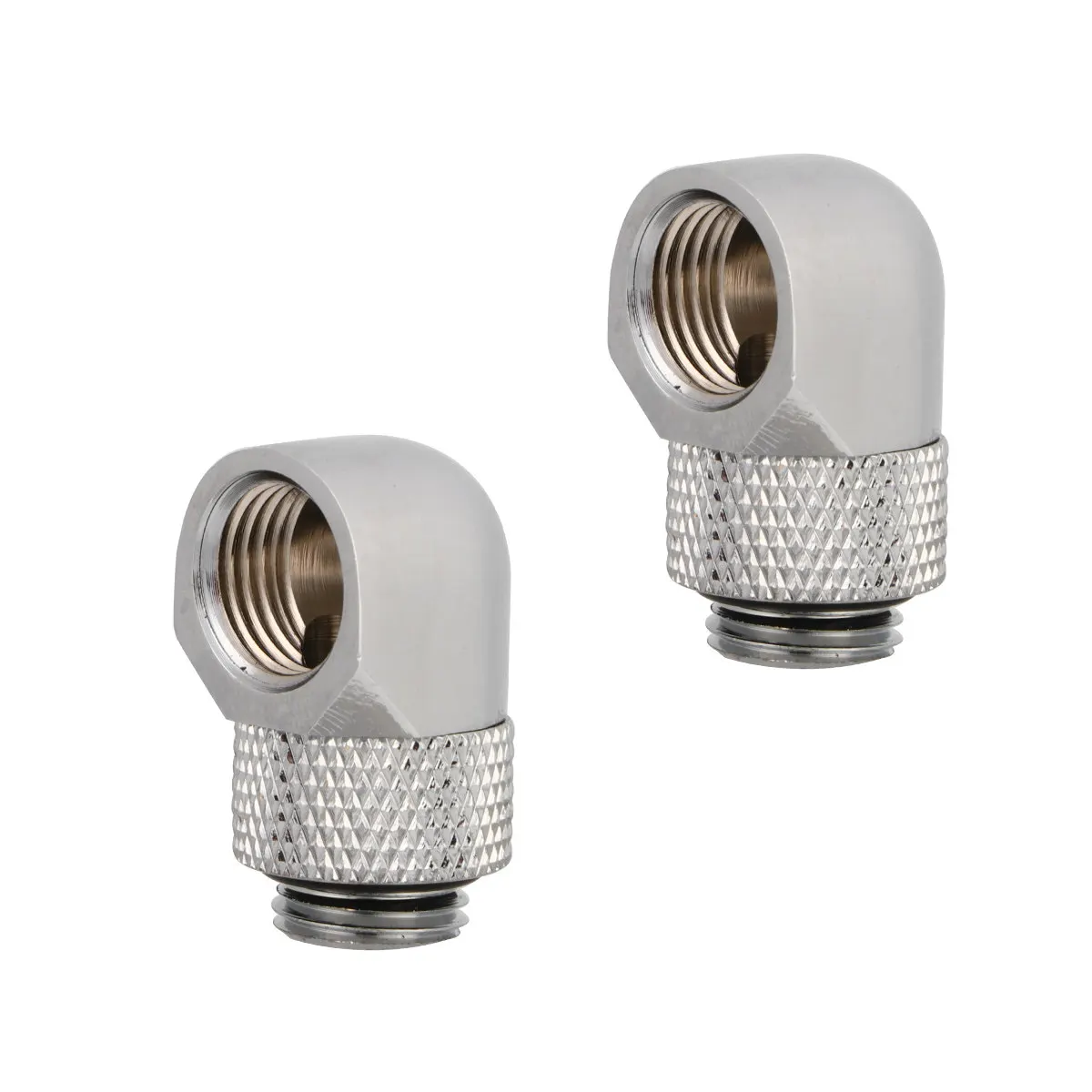 2Pcs G1 4 Brass Rotary 90 Degree Fitting Adapter for Computer Pc Water Cooling System Swivel Hose Connector Adapter