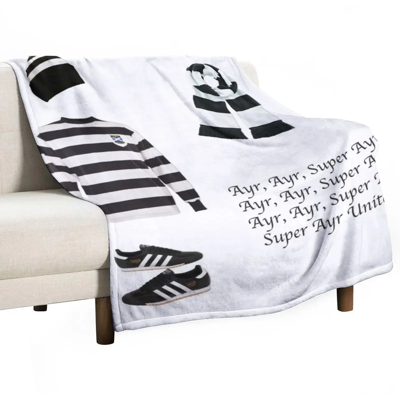 

Ayr United fc Throw Blanket Blankets For Sofas for babies Camping Blankets