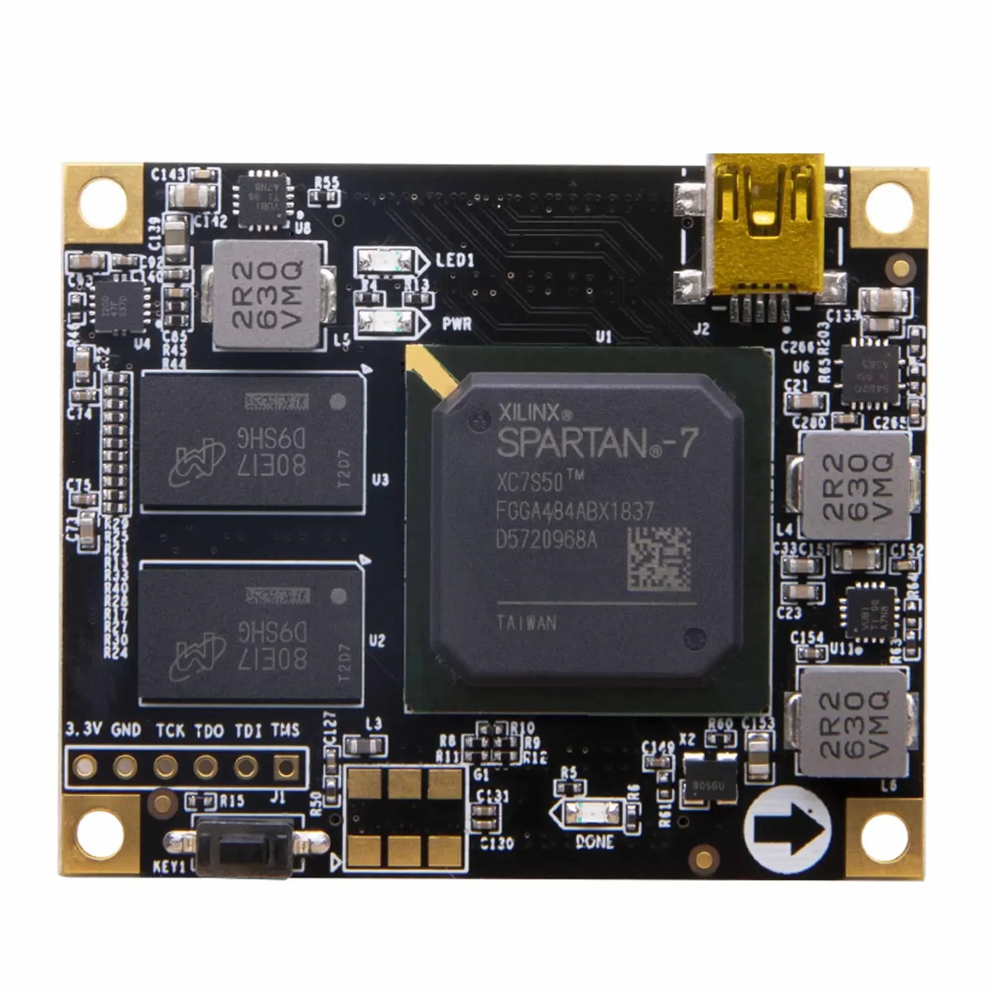 ALINX SoM AC7050B: Xilinx Spartan-7 XC7S50 Industrial Grade System on Module DDR3