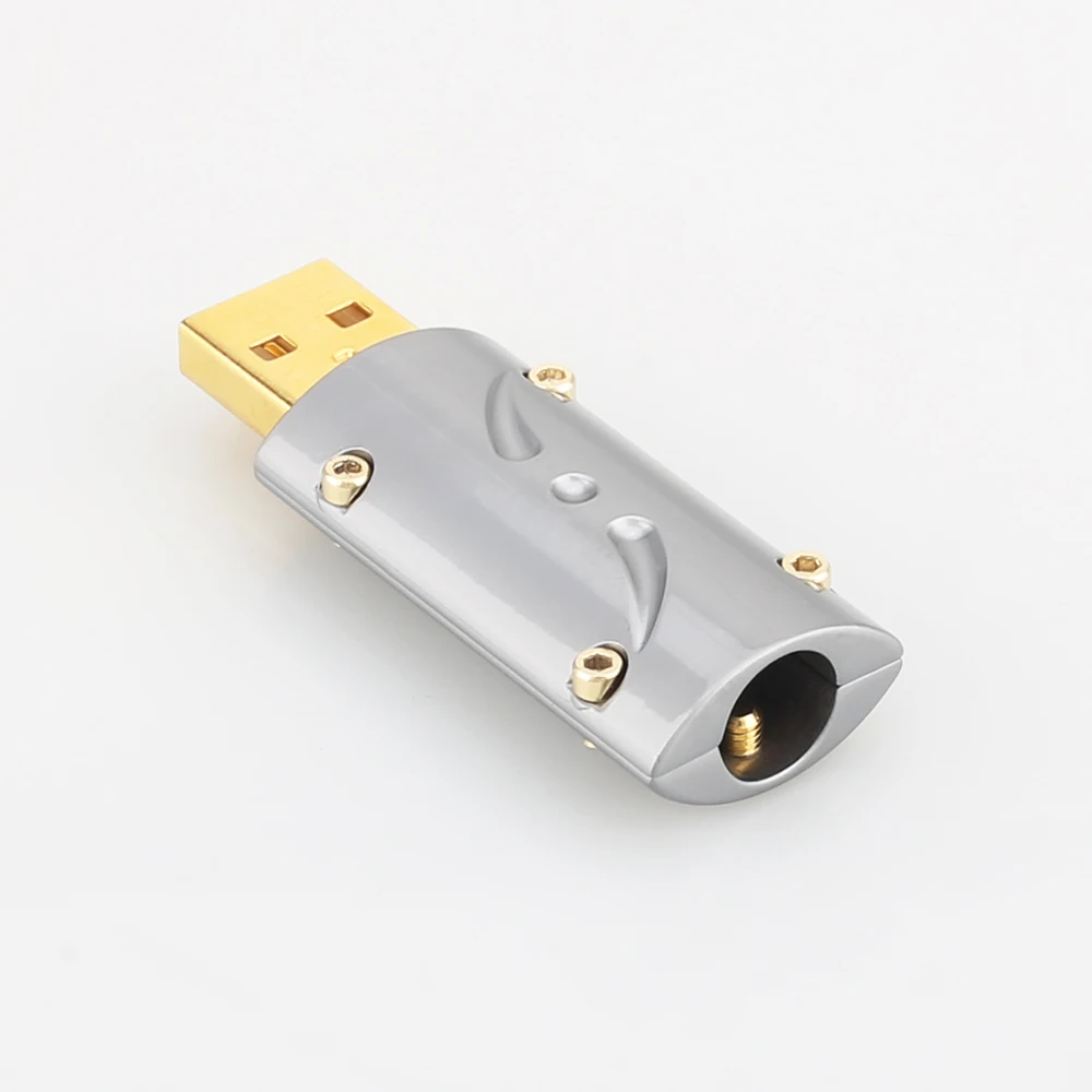 

Viborg UB201 HI-END 24K Gold Plated USB2.0 Plug USB B Connector DIY Hi Fi USB Cable Gold Plated Bronze USB UA201