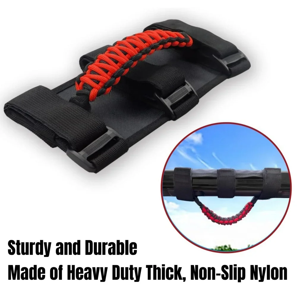 Car Roll Over Bar Grab Bar Handle Suitable for Jeep Wrangler Car Auxiliary Support Pull Rod Umbrella Rope Handle Car Accessories