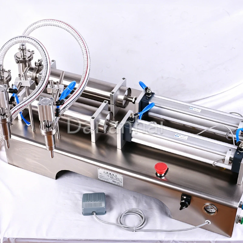 

Полуавтоматическая двухголовочная машина для розлива жидкостей (кола, молоко), полностью автоматическое оборудование для количественного розлива