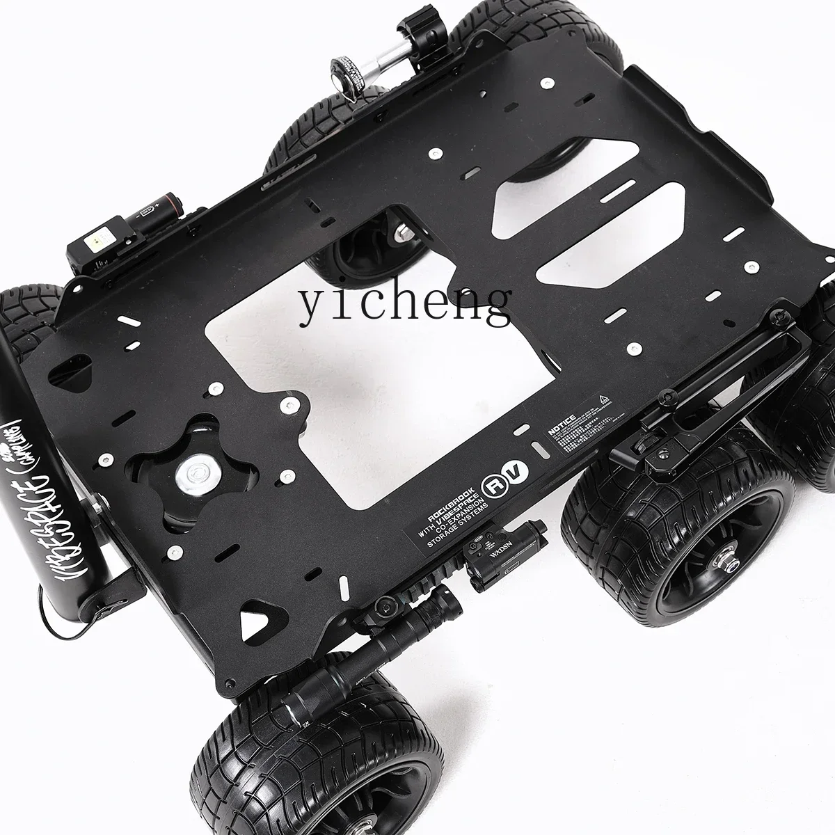 i10- Camp Vehicle Metal Blackening Military Expansion Tactical Wind 6 Wheel Camper Hand Trailer VIBESPACE