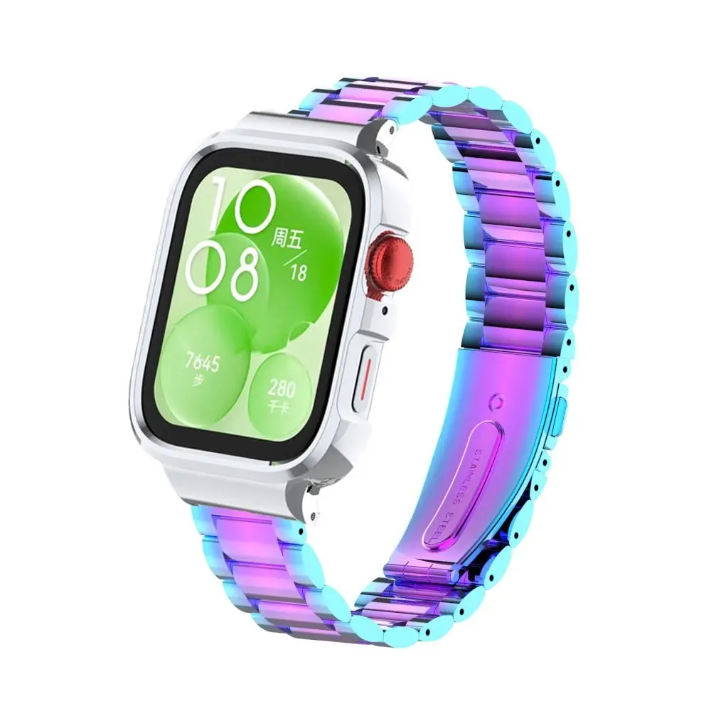 Сменный металлический ремешок для часов, гибкий металлический ремешок, модный ремешок для смарт-часов, браслет для часов HUAWEI Watch Fit3