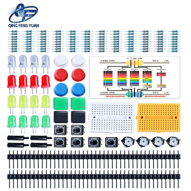 Suitable for UNO electronic component pack, universal parts package for electronics enthusiasts, component set compatible with A