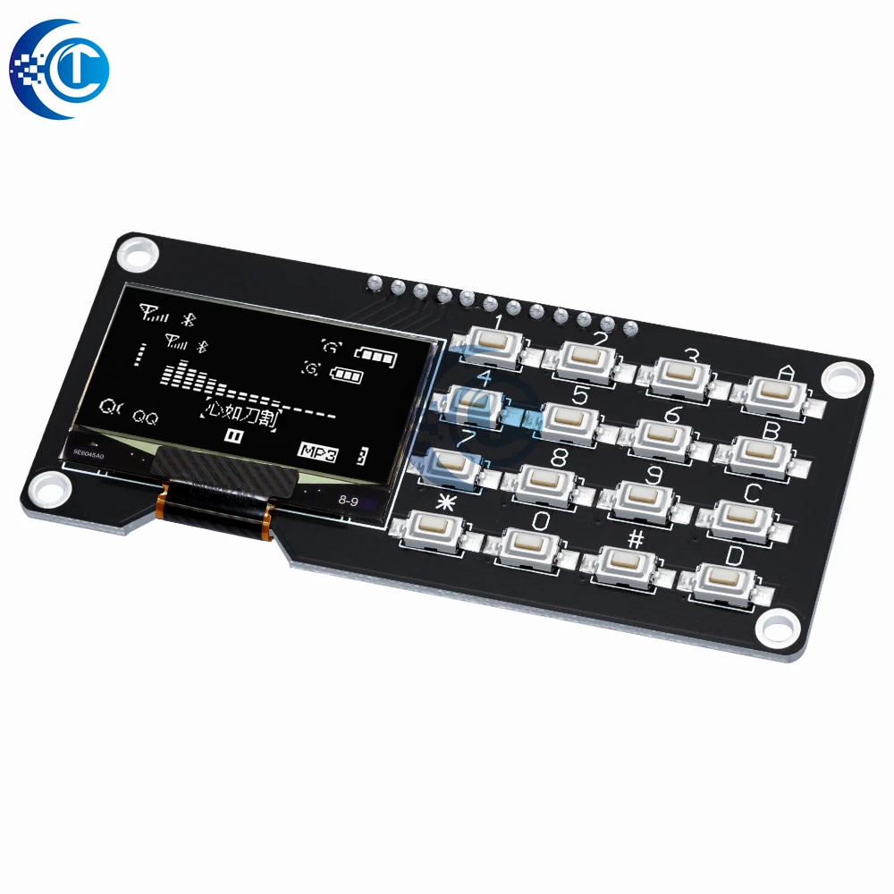 0.96"/1.3" OLED Display Module SSD1106/SSD1306: 4x4 Keyboard, 16P Button  Display Module screen module for arduino