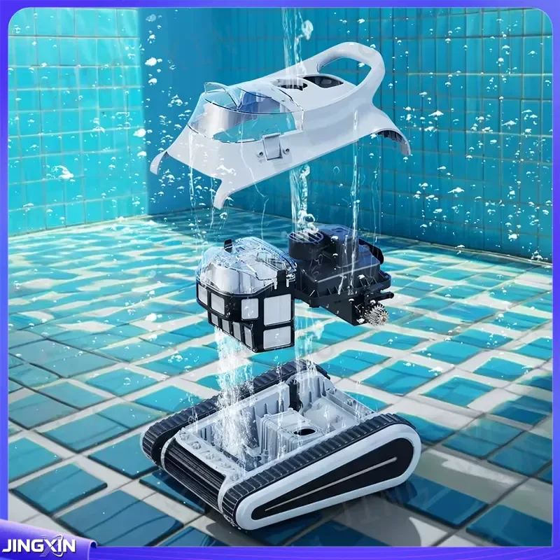 custom for Automatic Robot Pool Cleaner High Efficiency Swimming Pool Cleaning Tool with Filter System Wireless Smart Vacuum