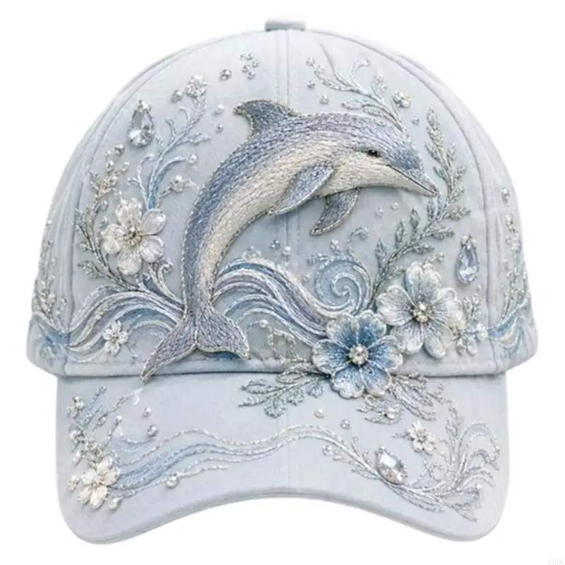 Baseball Cap for Everyday Wear, Embroidery Hat Casual Headwear for Head Circumference from 55 to 60 Single Cap Package for Daily