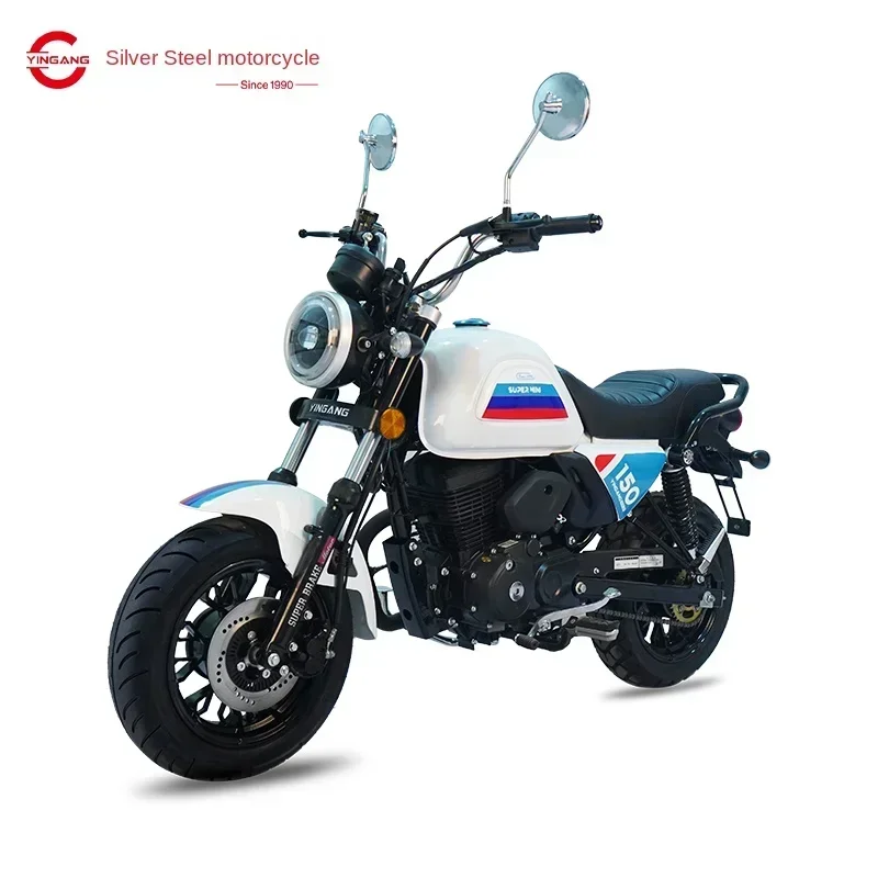 ssL178 23 XK Silver Steel Super Mini Second Generation Motorcycle Mini Locomotive Country Four Fuel Motorcycle