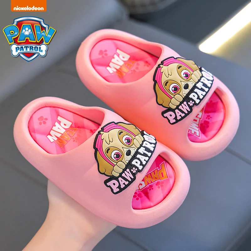 Paw Patrol Children Slippers Kids House Shoes Cartoon Chase Beach Sandals Baby Girls Summer Indoor Household Non-slip Slippers