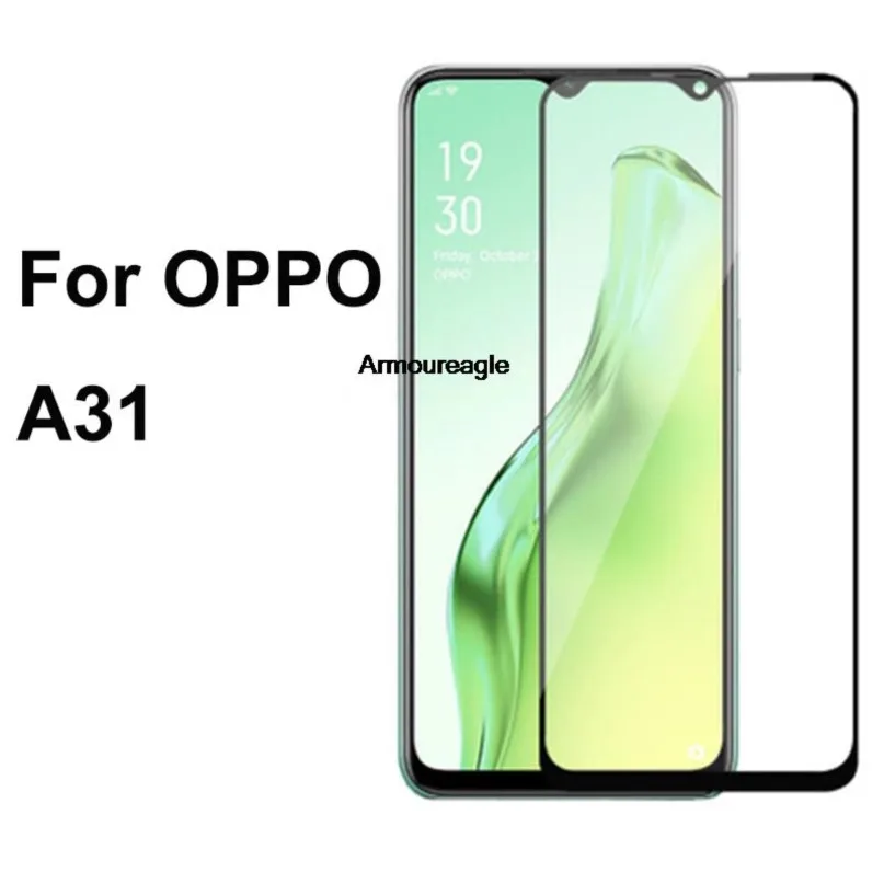 

3d защитная пленка из закаленного стекла с полным клеем для oppo a31, защитная пленка с полным покрытием, взрывозащищенная защитная пленка для экрана для oppo a31