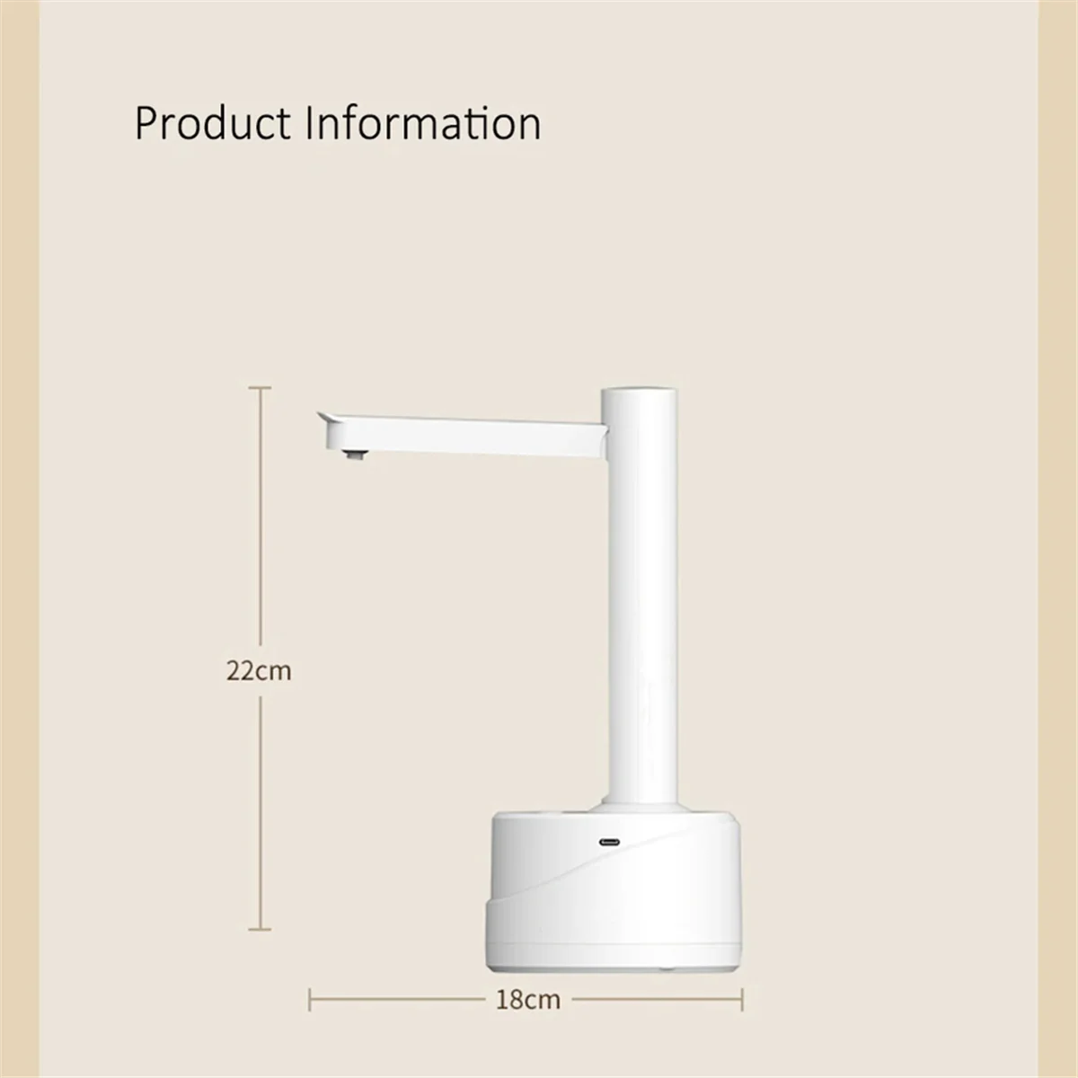 Electric Water Gallon Bottle Pump Automatic Water Dispenser Foldable Desktop Rechargeable Drinking Water Bottle Pump B