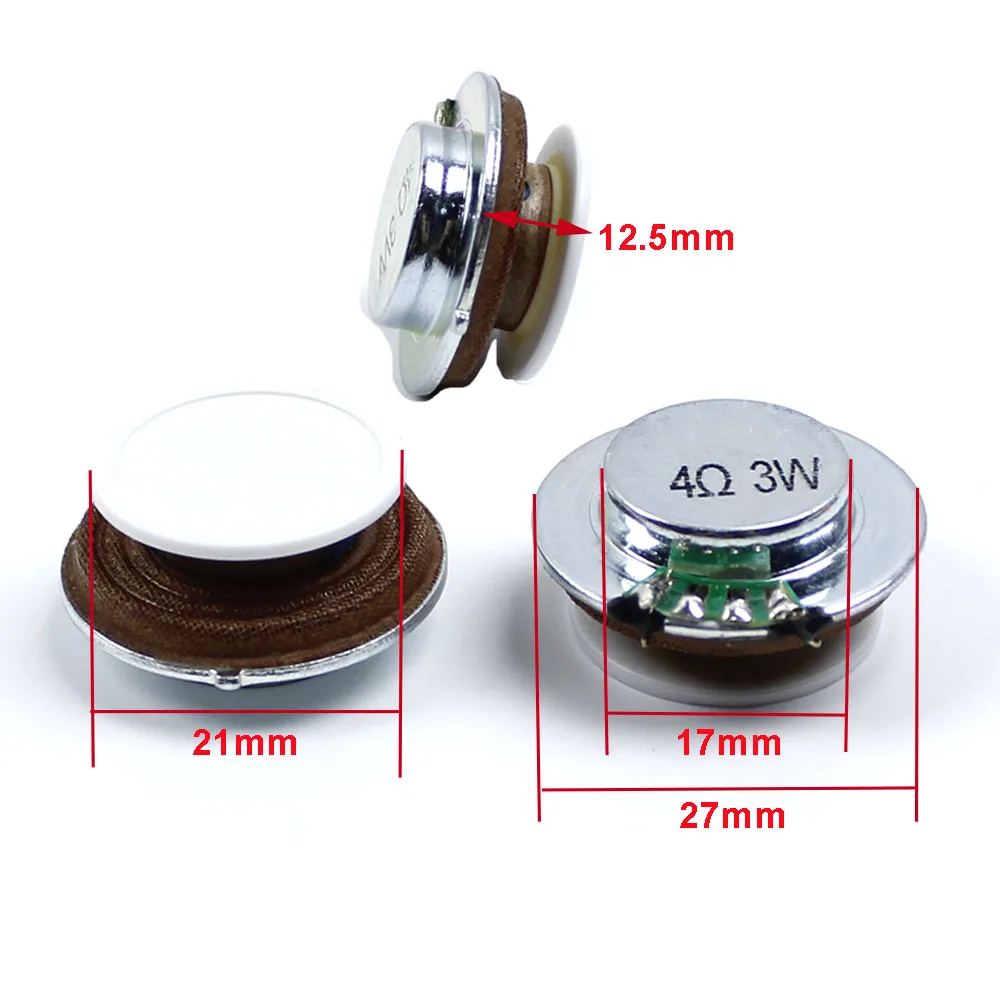 1pcs 27MM 44MM 4R 3W 10W 8 Ohms Resonance Vibration Mini Speaker Stereo Speaker Vibration Speaker Vbro Speaker 4 Ohms 3 Watt