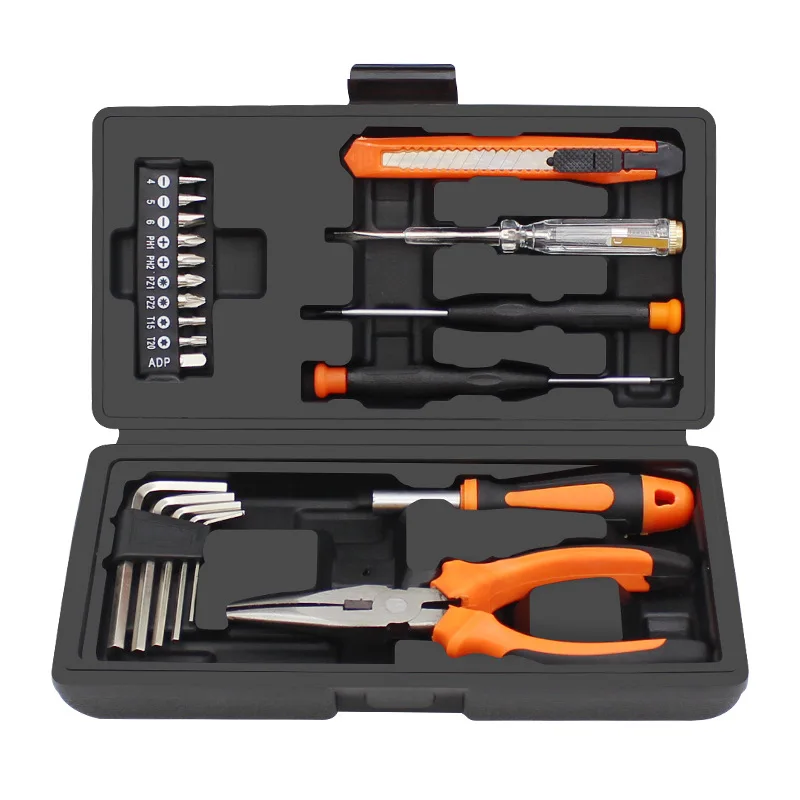 22pc  Hardware toolbox set, small daily household multifunctional combination maintenance