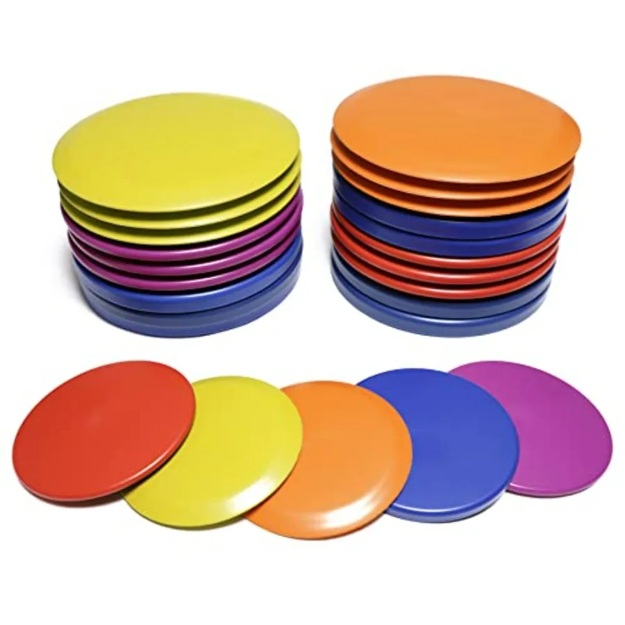 Set da golf con disco per principianti: 24 dischi in plastica in colori assortiti, materiale in polipropilene resistente, include 8 putter.