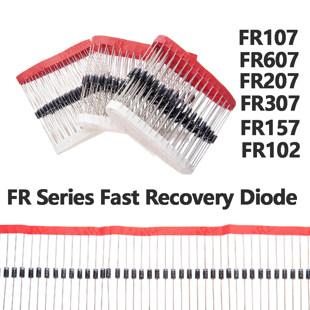 FR FR607  FR157 FR207 Series Fast Recovery Diode Kit FR107 FR207  for Industrial Circuits & DIY Applications FR102 FR307
