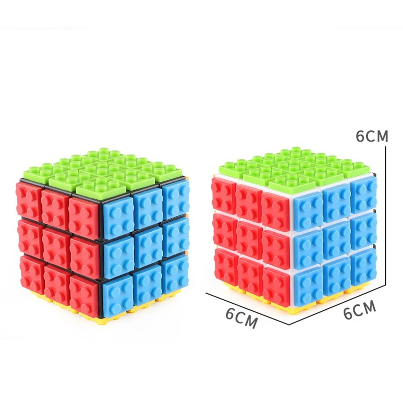 ビルディングブロック 3Dマジックパズルキューブ 3x3x3 DIY フィジェットトイ ブロック ストレス解消感覚玩具 ADHD教育ゲーム 子供 大人向け