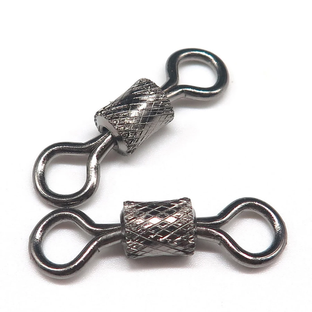 

Solid Rings Stainless Steel for Carp Safety Snap Fishing Swivels Rolling Swivel Ball Bearing Swivel Fishing Hook Connector