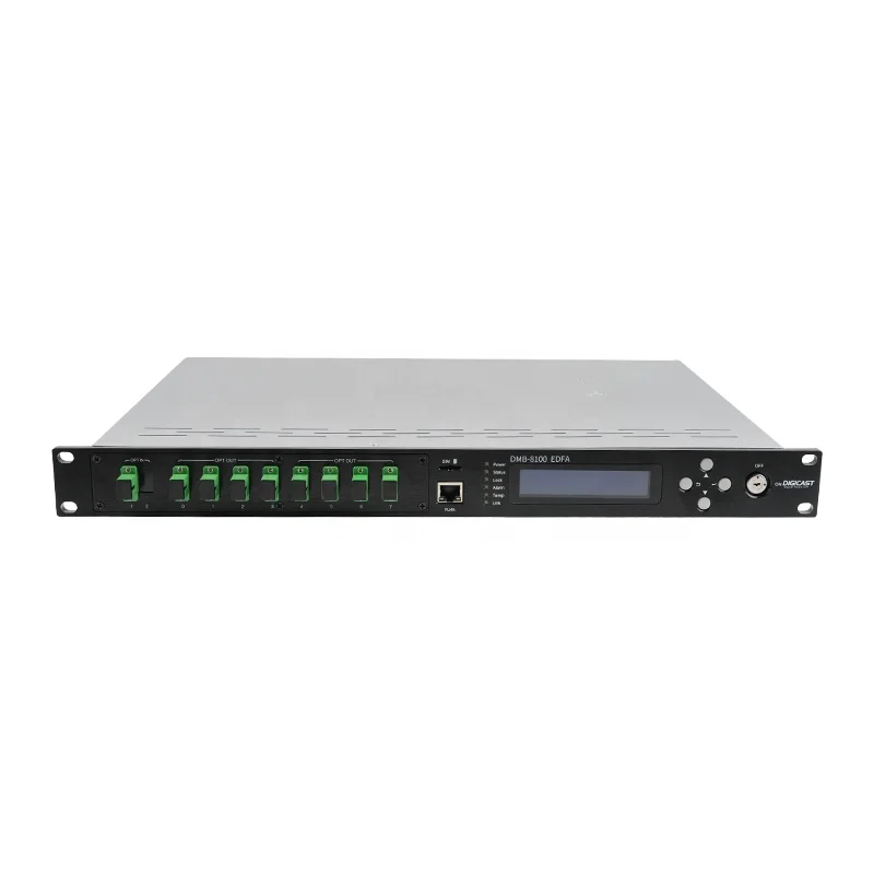 Amplificador de fibra óptica Edfa, 8 puertos Ftth Gpon 1550nm Wdm 19dbm Catv