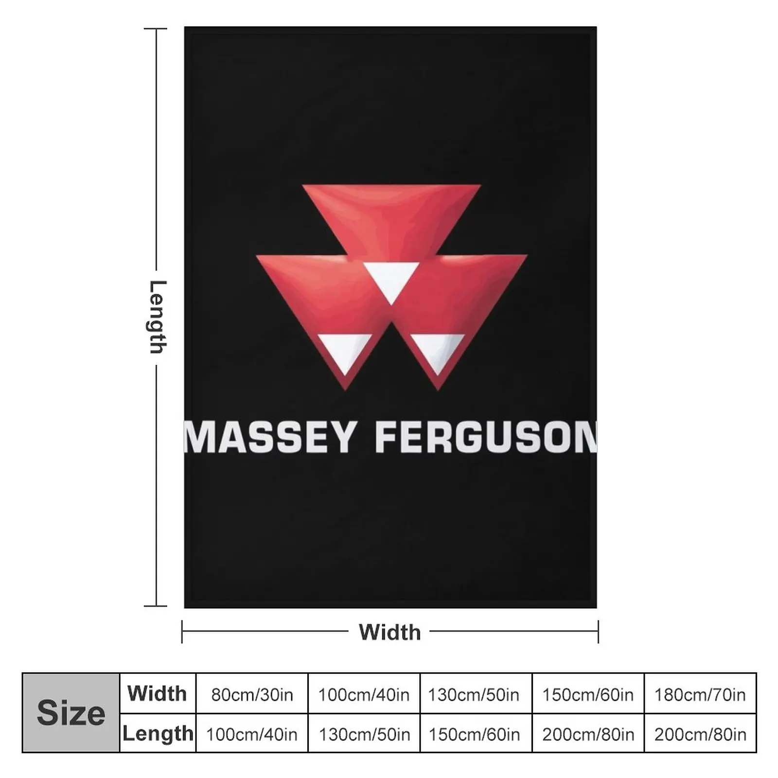 Massey Ferguson agricultural Throw Blanket Large Blanket Moving Blanket Flannels Fluffy Shaggy