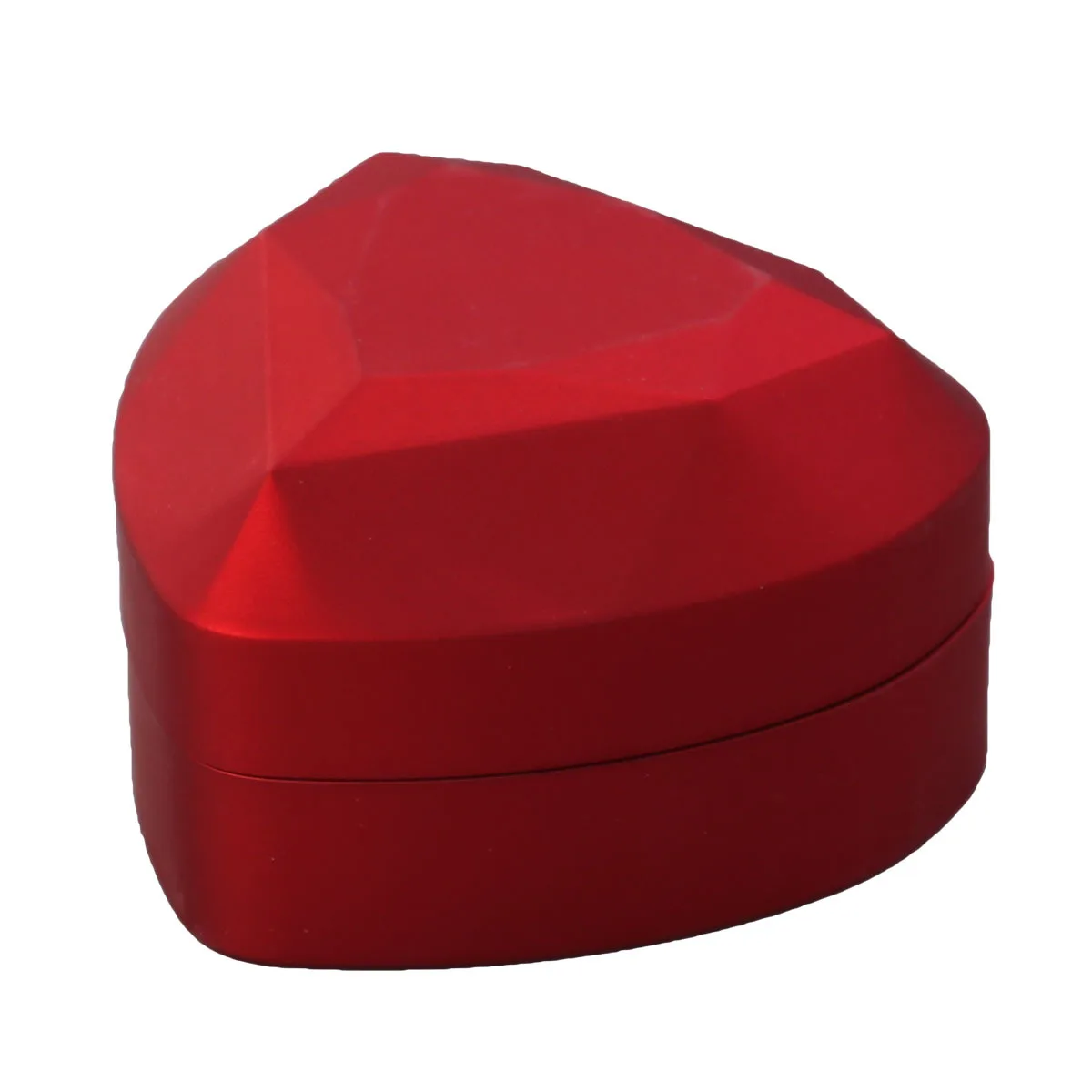 Kotak Cincin Bentuk Hati LED Merah Berlampu Penyimpanan Perhiasan Lamaran Pernikahan Ulang Tahun Hari Valentine Kotak Cincin Pajangan