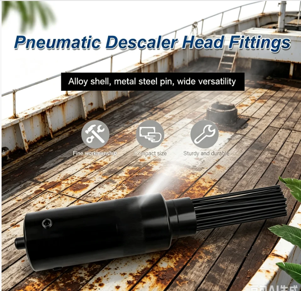 Pneumatic Needle Scaler Tool with 19 Needle Rust Welding Slag Removal Air Pneumatic Cleaning Tool Hammer Small Tools Accessories
