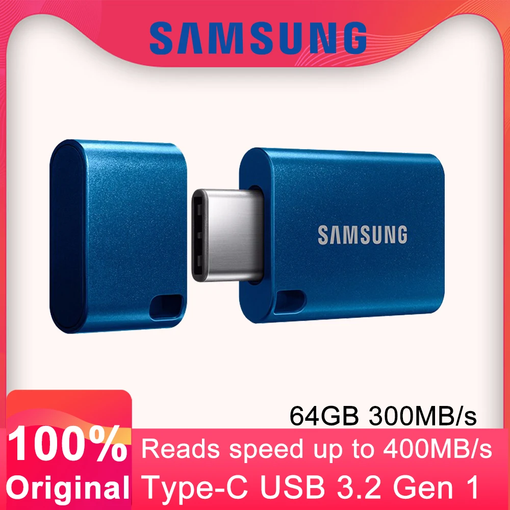 SAMSUNG سامسونج Type-C USB فلاش حملة 256G 128G 400 برميل/الثانية 64GB القلم محرك USB 3.1 بندريف ذاكرة عصا للكمبيوتر/دفتر/الهاتف الذكي/قرص