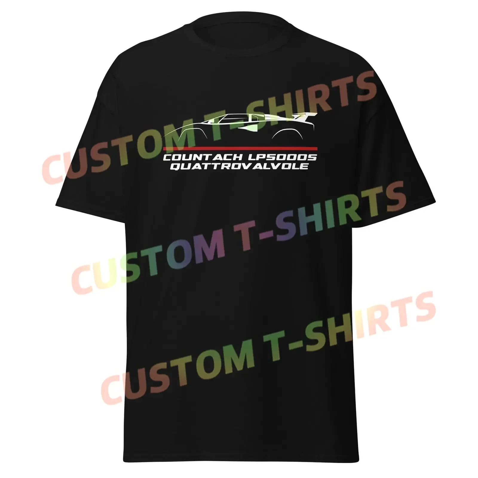 

2025 Men T Shirt Casual Lamborghinis Countach LP5000 S Quattrovalvole Enthusiast T-shirt Summer Short Sleeves 100% Cotton S-3XL